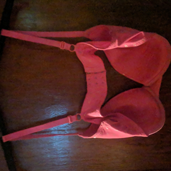 Bra 40d pink with silver polka dots.underwire. NWOT - Picture 3 of 10